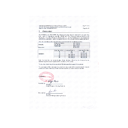 British Standard EW 120 21mm Crystal Silicon Fire-proof Glass System